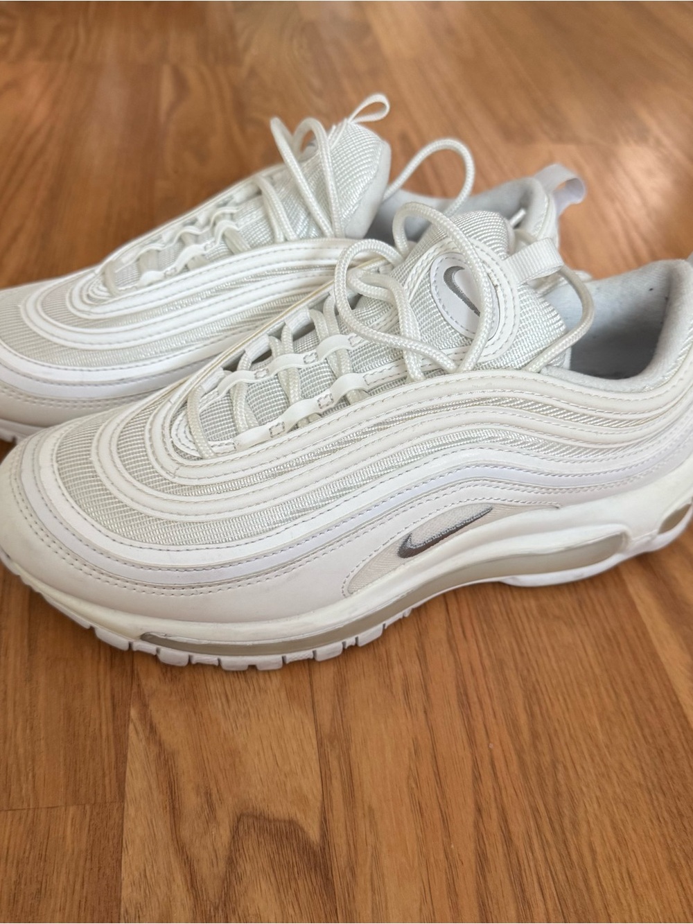 Nike White/Silver Air Max 97 Retro Sneakers